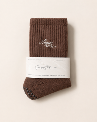 Senses Grippy Socks (Mocha/ Beige)