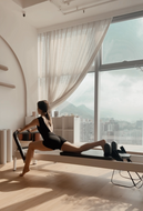 Doing Reformer Pilates 1:1  in Yoga Senses Kwun Tong